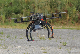 Hexacopter taking off